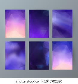 Design elements presentation template. Set vertical banners colors background, backdrop glow light effect. Vector illustration EPS 10 for web banner template, business card layout, web site element