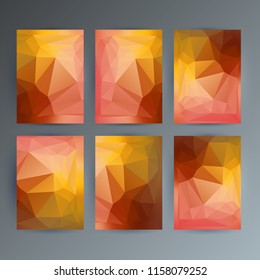 Design elements presentation template. Set vertical banners colors background, backdrop glow light effect. Vector illustration EPS 10 for web banner template, business card layout, web site element
