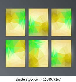 Design elements presentation template. Set vertical banners colors background, backdrop glow light effect. Vector illustration EPS 10 for web banner template, business card layout, web site element
