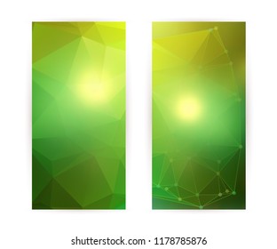 Design elements presentation template. Set vertical banners colors background, backdrop glow light effect. Vector illustration EPS 10 for web banner template, business card layout, web site element