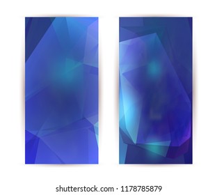Design elements presentation template. Set vertical banners colors background, backdrop glow light effect. Vector illustration EPS 10 for web banner template, business card layout, web site element