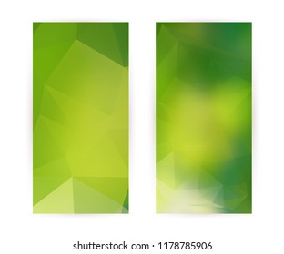 Design elements presentation template. Set vertical banners colors background, backdrop glow light effect. Vector illustration EPS 10 for web banner template, business card layout, web site element