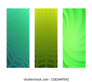 Design elements presentation template. Set vertical banners colors background, backdrop glow light effect. Vector illustration EPS 10 for web banner template, business card layout, web site element