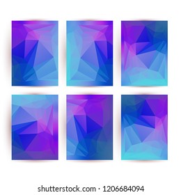 Design elements presentation template. Set vertical banners colors background, backdrop glow light effect. Vector illustration EPS 10 for web banner template, business card layout, web site element