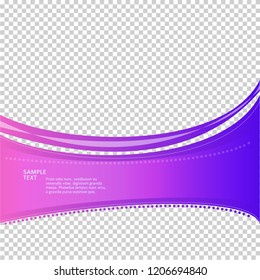 Design elements presentation template. Set horizontal banners background purple glow light effect. Vector illustration EPS for brochure template, business card layout, flyer cover page mockup