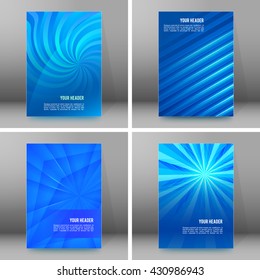 Design elements presentation template. Set vertical banners background, backdrop glow light effect. Vector illustration EPS 10 for web buttons template, business card layout, web site element