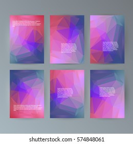 Design elements presentation template. Set vertical banners colors background, backdrop glow light effect. Vector illustration EPS 10 for web banner template, business card layout, web site element