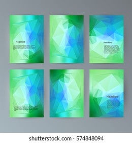 Design elements presentation template. Set vertical banners colors background, backdrop glow light effect. Vector illustration EPS 10 for web banner template, business card layout, web site element