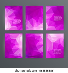 Design elements presentation template. Set vertical banners colors background, backdrop glow light effect. Vector illustration EPS 10 for web banner template, business card layout, web site element