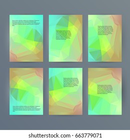 Design elements presentation template. Set vertical banners colors background, backdrop glow light effect. Vector illustration EPS 10 for web banner template, business card layout, web site element