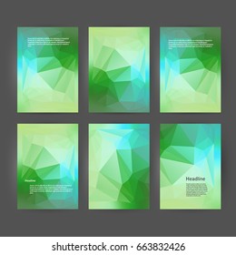 Design elements presentation template. Set vertical banners colors background, backdrop glow light effect. Vector illustration EPS 10 for web banner template, business card layout, web site element