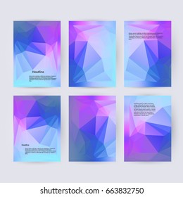 Design elements presentation template. Set vertical banners colors background, backdrop glow light effect. Vector illustration EPS 10 for web banner template, business card layout, web site element