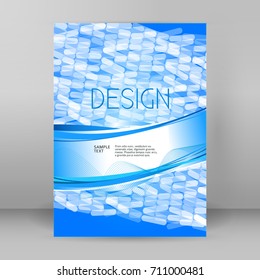 Design elements presentation template. Vertical banners background, backdrop mosaic glow light effect. Vector illustration EPS 10 for broshure template, business card layout, web site element