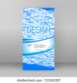 Design elements presentation template. Vertical banners background, backdrop mosaic glow light effect. Vector illustration EPS 10 for broshure template, business card layout, web site element