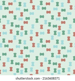 Design from elements of red and green color. Decoration of the room or print on products. Pillows, cups, wallpapers, cups, fabrics, textile, seamless design for prints.