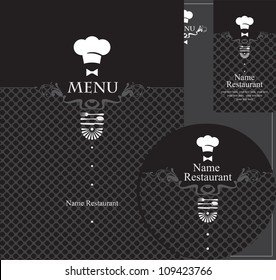 design elements for a restaurant in the black