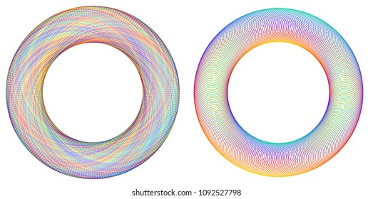 Design elements. Ring circle elegant frame border. Abstract Circular logo element letter O on white background isolated. Creative art. Vector illustration EPS 10 digital for promotion new product