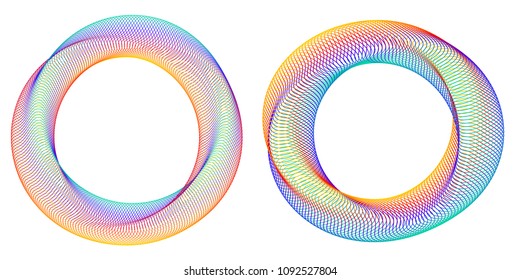 Design elements. Ring circle elegant frame border. Abstract Circular logo element letter O on white background isolated. Creative art. Vector illustration EPS 10 digital for promotion new product