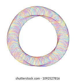 Design elements. Ring circle elegant frame border. Abstract Circular logo element letter O on white background isolated. Creative art. Vector illustration EPS 10 digital for promotion new product