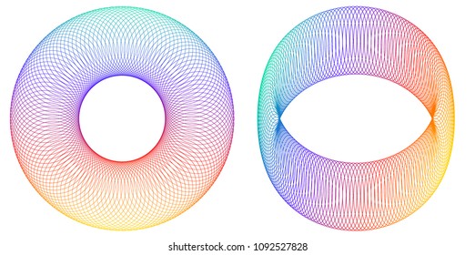 Design elements. Ring circle elegant frame border. Abstract Circular logo element letter O on white background isolated. Creative art. Vector illustration EPS 10 digital for promotion new product