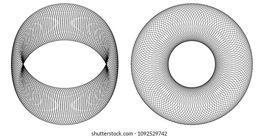Design elements. Ring circle elegant frame border. Abstract Circular logo element letter O on white background isolated. Creative art. Vector illustration EPS 10 digital for promotion new product