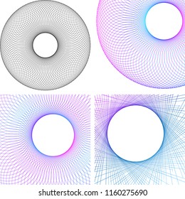 Design elements. Ring circle elegant frame border. Abstract Circular logo element letter O on white background isolated. Creative art. Vector illustration EPS 10 digital for promotion new product