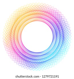 Design elements. Ring circle elegant frame border. Abstract Circular logo element on white background isolated. Creative art. Vector illustration EPS 10 digital for promotion new product 
