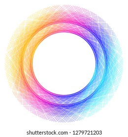 Design elements. Ring circle elegant frame border. Abstract Circular logo element on white background isolated. Creative art. Vector illustration EPS 10 digital for promotion new product 