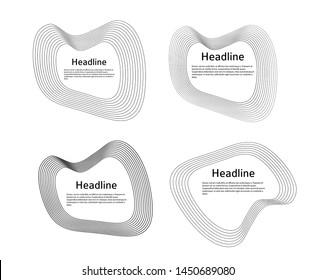 Design elements. Ring circle elegant frame border. Abstract Circular logo element on white background isolated. Creative art. Vector illustration EPS 10 digital for promotion new product 