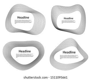 Design elements. Ring circle elegant frame border. Abstract Circular logo element on white background isolated. Creative art. Vector illustration EPS 10 digital for promotion new product