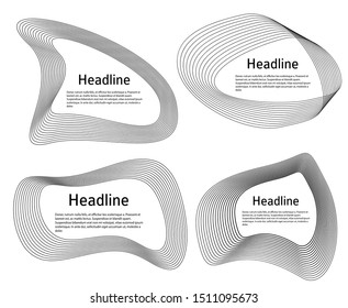 Design elements. Ring circle elegant frame border. Abstract Circular logo element on white background isolated. Creative art. Vector illustration EPS 10 digital for promotion new product