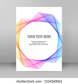 Design elements. Ring circle elegant frame border. Abstract Circular logo element on white background isolated. Creative art. Vector illustration EPS 10 digital for promotion new product