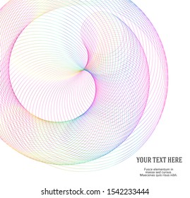 Design elements. Ring circle elegant frame border. Abstract Circular logo element on white background isolated. Creative art. Vector illustration EPS 10 digital for promotion new product