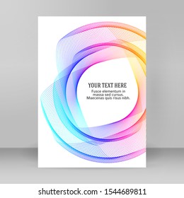 Design elements. Ring circle elegant frame border. Abstract Circular logo element on white background isolated. Creative art. Vector illustration EPS 10 digital for promotion new product