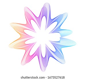 Design elements. Ring circle elegant frame border. Abstract Circular logo element on white background isolated. Creative art. Vector illustration EPS 10 digital for promotion new product