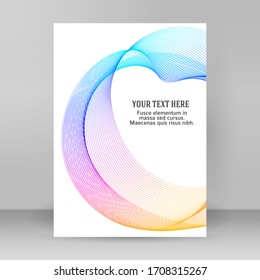 Design elements. Ring circle elegant frame border. Abstract Circular logo element on white background isolated. Creative art. Vector illustration EPS 10 digital for promotion new product