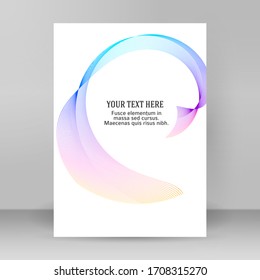 Design elements. Ring circle elegant frame border. Abstract Circular logo element on white background isolated. Creative art. Vector illustration EPS 10 digital for promotion new product