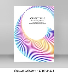 Design elements. Ring circle elegant frame border. Abstract Circular logo element on white background isolated. Creative art. Vector illustration EPS 10 digital for promotion new product