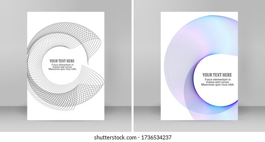 Design elements. Ring circle elegant frame border. Abstract Circular logo element on white background isolated. Creative art. Vector illustration EPS 10 digital for promotion new product
