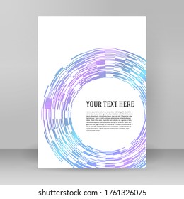 Design elements. Ring circle elegant frame border. Abstract Circular logo element on white background isolated. Creative art. Vector illustration EPS 10 digital for promotion new product