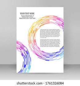 Design elements. Ring circle elegant frame border. Abstract Circular logo element on white background isolated. Creative art. Vector illustration EPS 10 digital for promotion new product