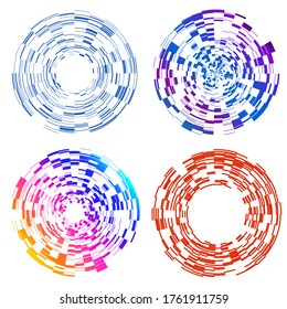 Design elements. Ring circle elegant frame border. Abstract Circular logo element on white background isolated. Creative art. Vector illustration EPS 10 digital for promotion new product