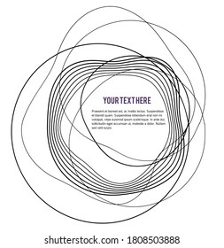 Design elements. Ring circle elegant frame border. Abstract Circular logo element on white background isolated. Creative art. Vector illustration EPS 10 digital for promotion new product