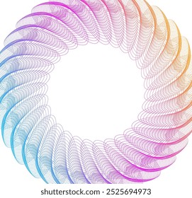 Elementos de design. Borda de quadro elegante círculo anel. Elemento de logotipo circular abstrato letra O sobre fundo branco isolado. Arte criativa. Ilustração vetorial EPS 10 digital para promoção de novo produto