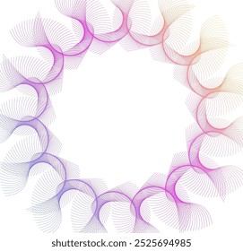 Elementos de design. Borda de quadro elegante círculo anel. Elemento de logotipo circular abstrato letra O sobre fundo branco isolado. Arte criativa. Ilustração vetorial EPS 10 digital para promoção de novo produto