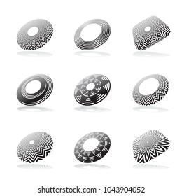 Design elements set. Abstract icons. Vetor art.