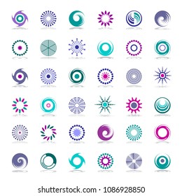 Design elements set. Abstract icons. Vector art.