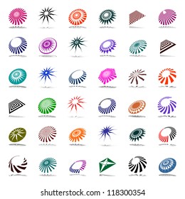 Design elements set. Abstract icons. Vector art.