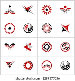 Design elements set. Abstract icons. Vector art.