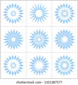 Design elements set. Abstract icons. Vector art.